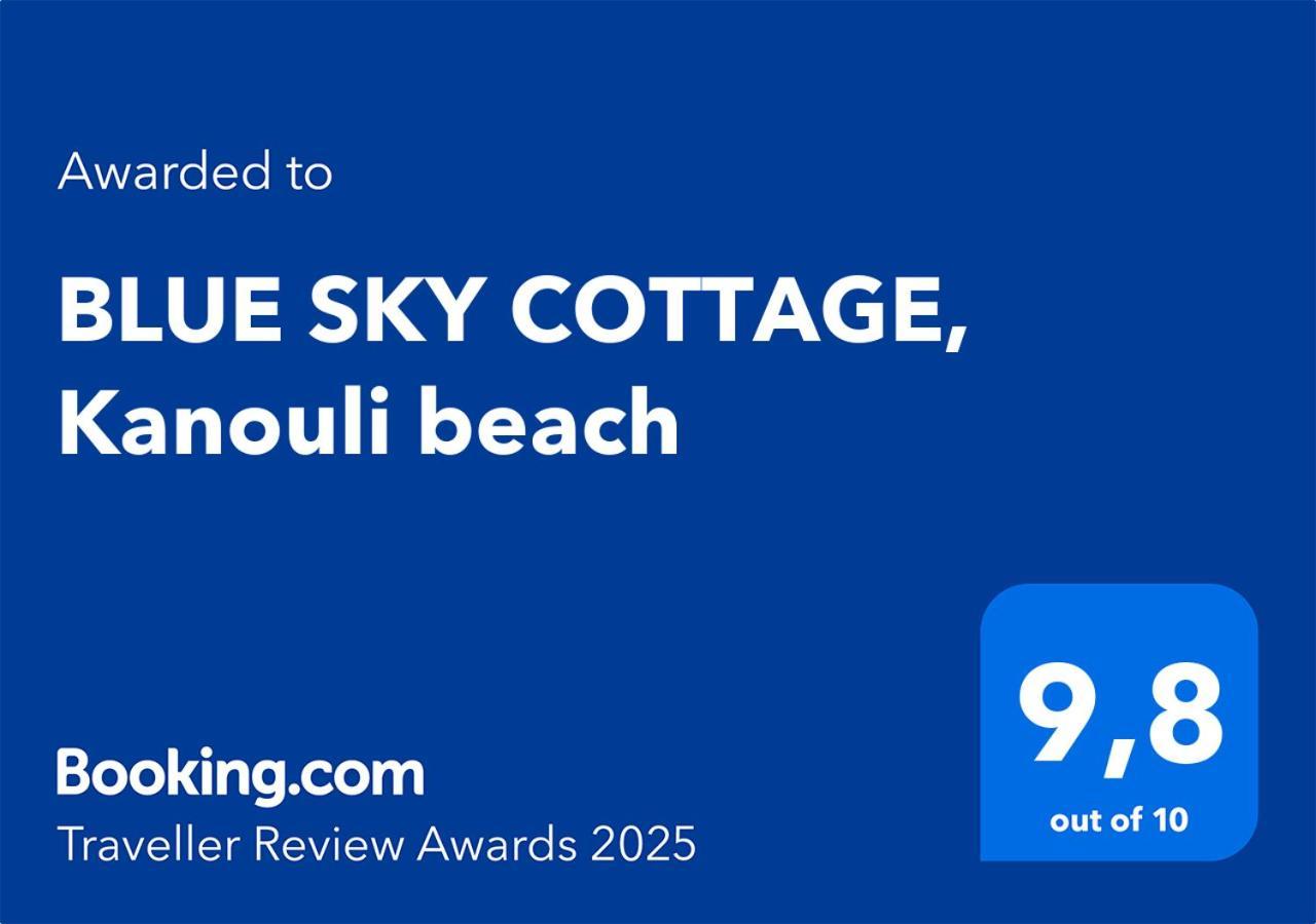 Blue Sky Cottage, Kanouli Beach Halikounas Exterior photo